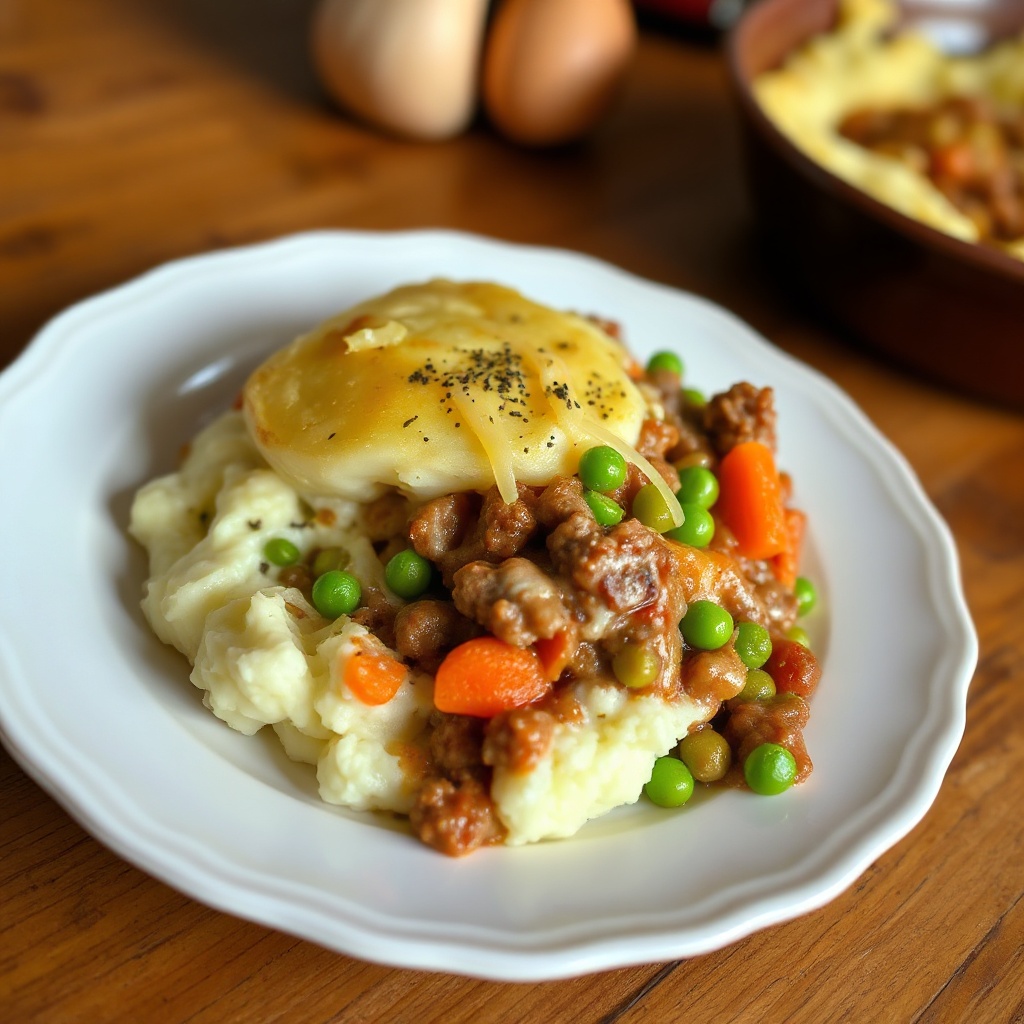 Herzhafter Cottage Pie mit cremigem Kartoffelpüree