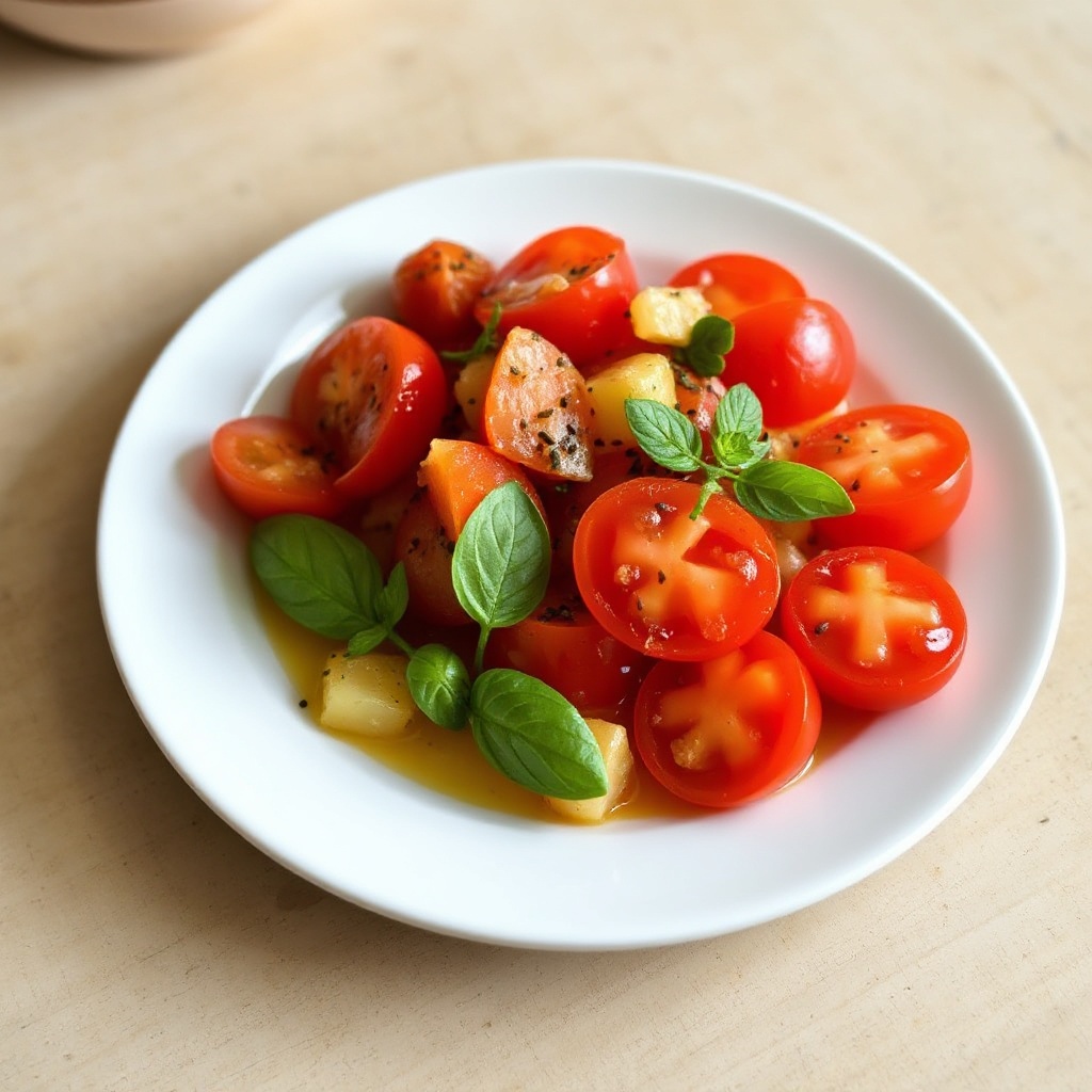 Würziger Kirschtomaten-Salat mit Tamarinden-Dressing