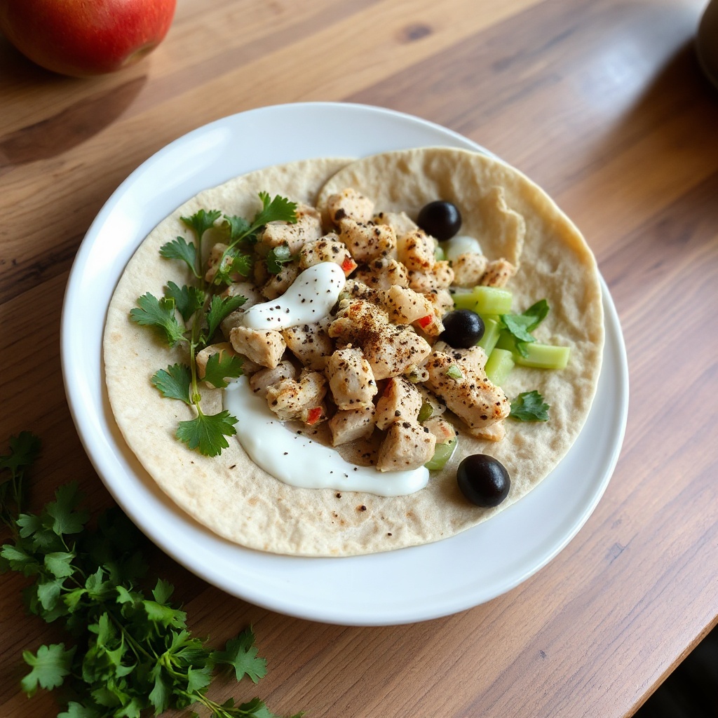 Mediterranean Tuna Tahini Wraps