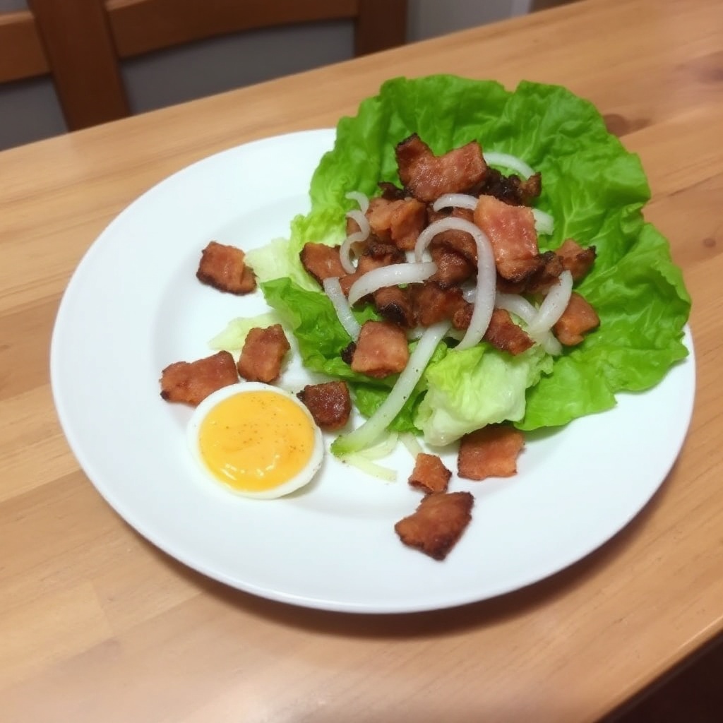 Warmer Speck- und Salat-Salat