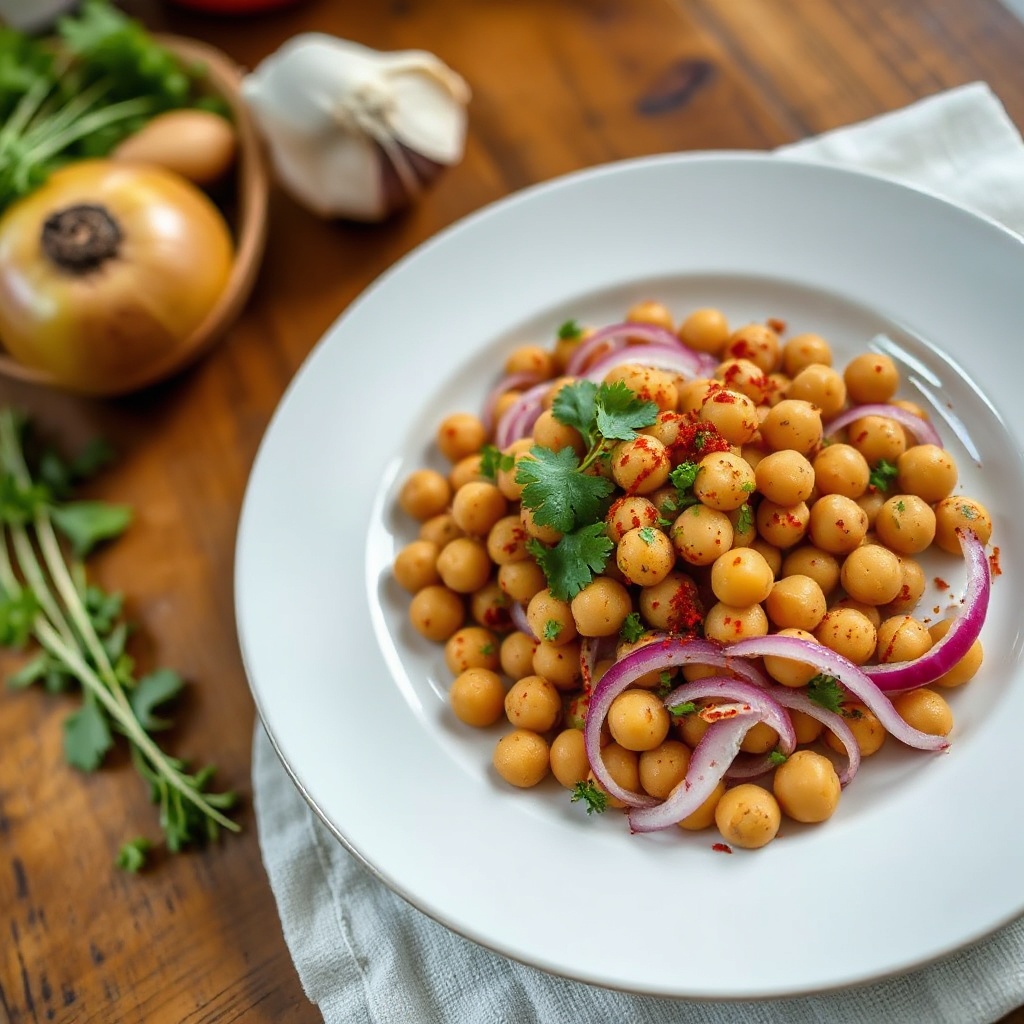 Spiced Chickpea and Herb Salad