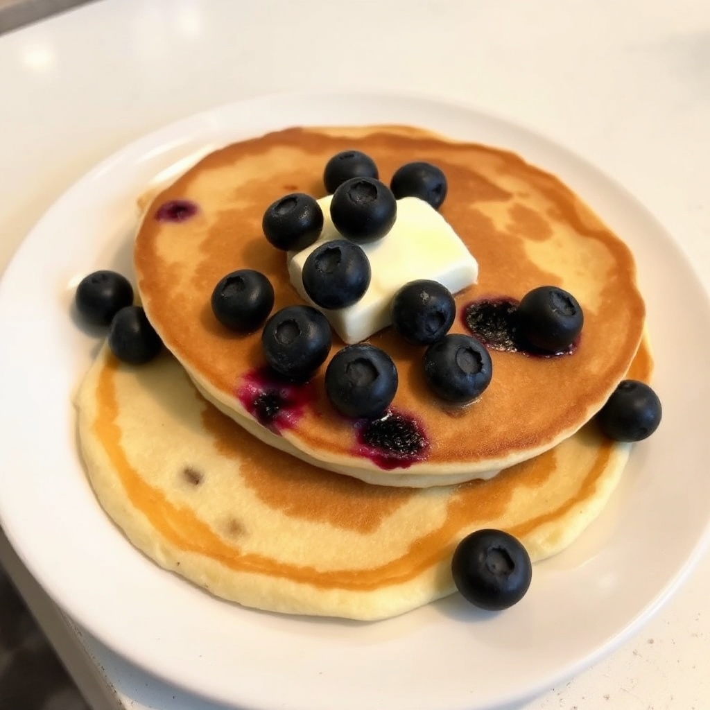 Pancake di Yogurt ai Mirtilli Soffici