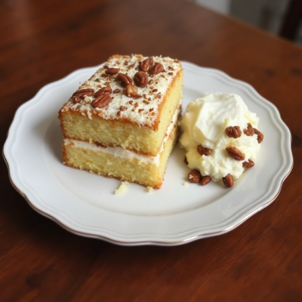Decadent Coconut Pecan Layer Cake