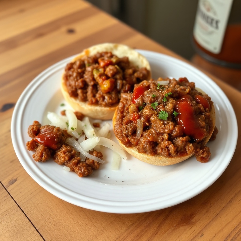 Herzhafte hausgemachte Sloppy Joes