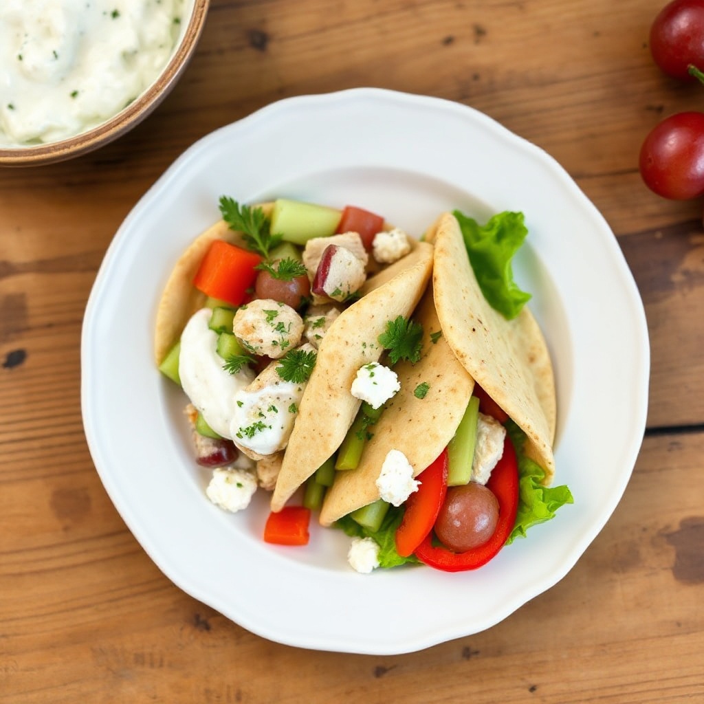 Pita Pockets di Tacchino Mediterraneo