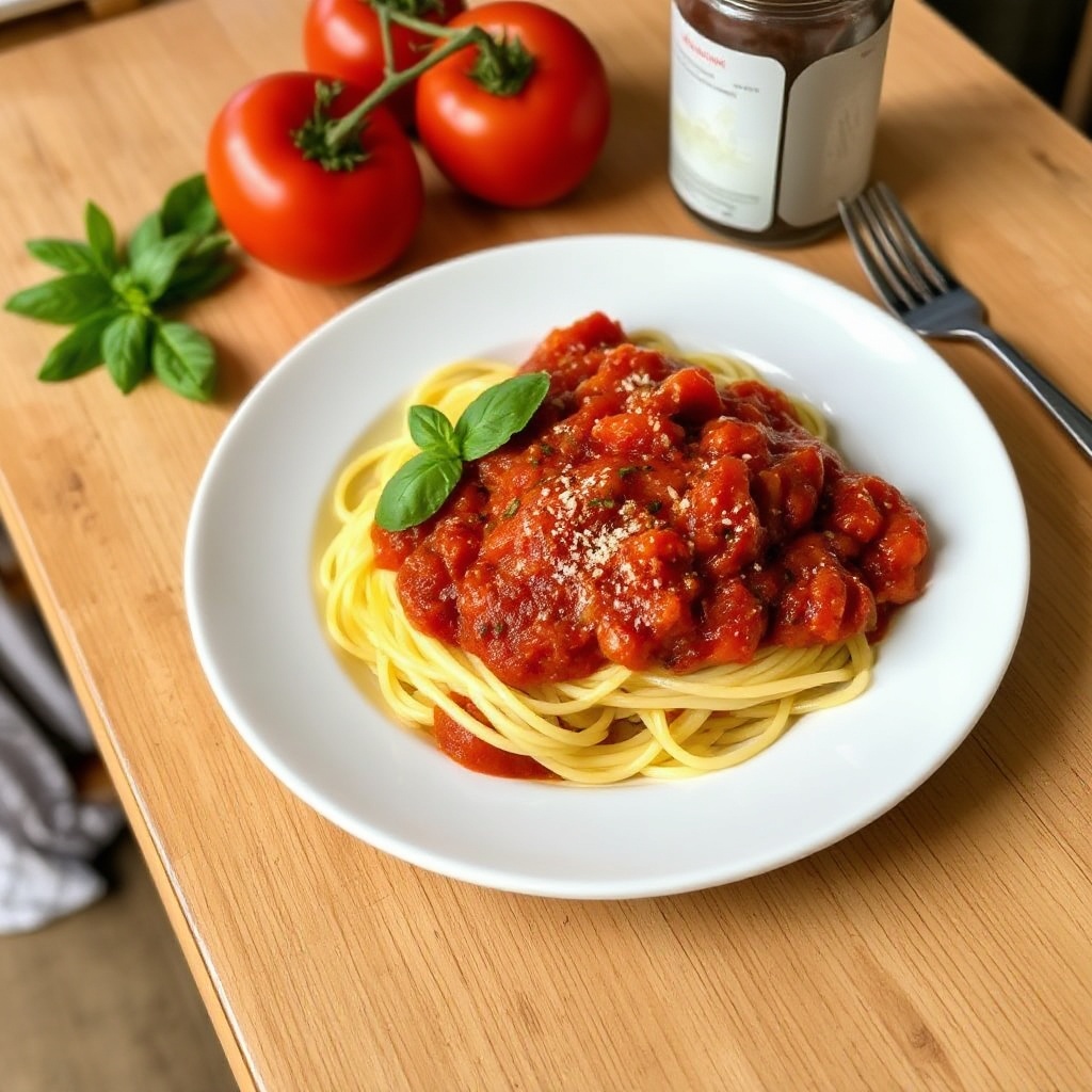 Schnelle und schmackhafte hausgemachte Spaghetti-Sauce