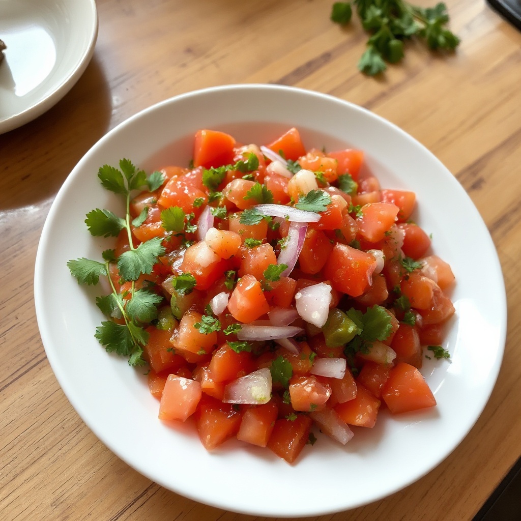 Würzige Garten-Salsa