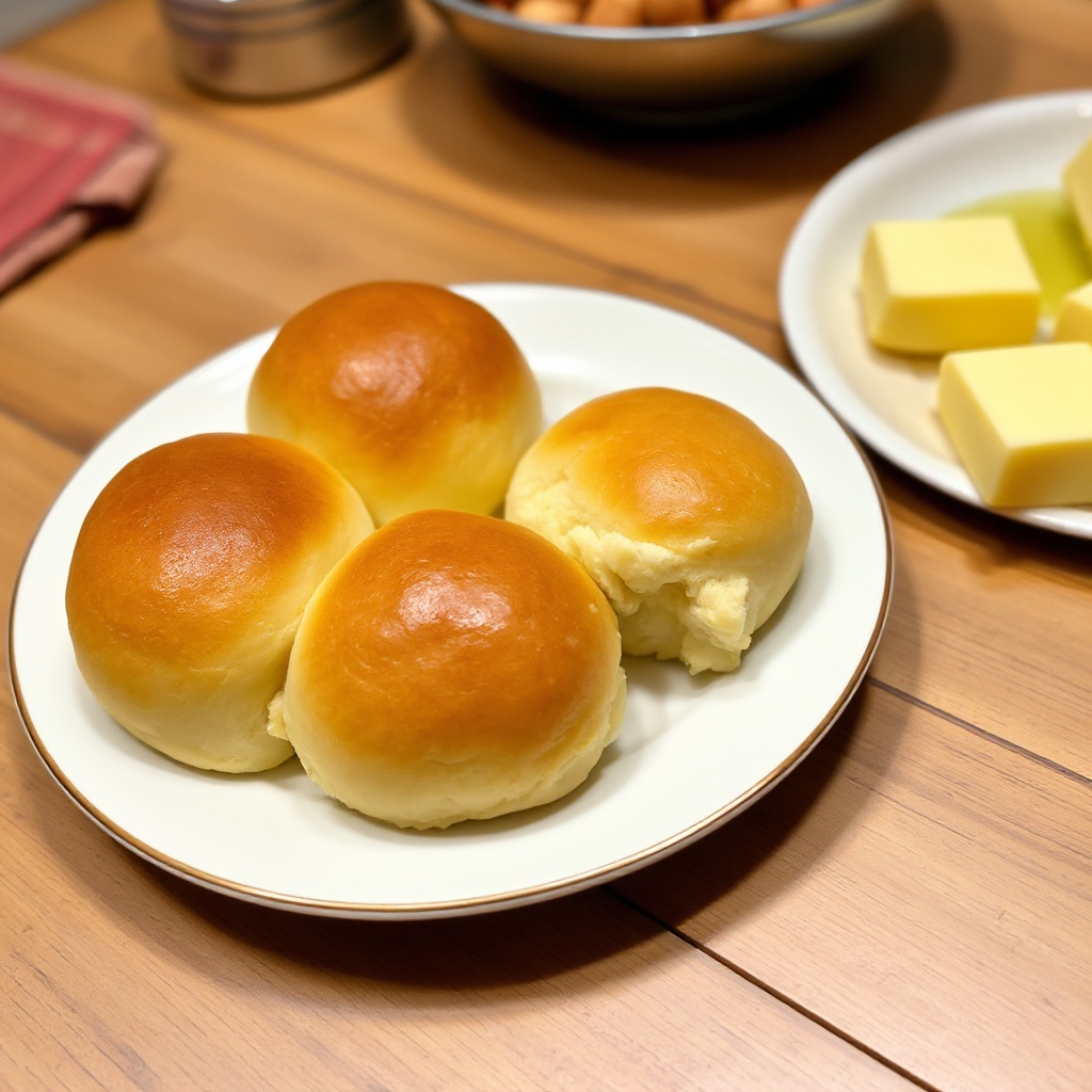 Golden Honey Butter Dinner Rolls