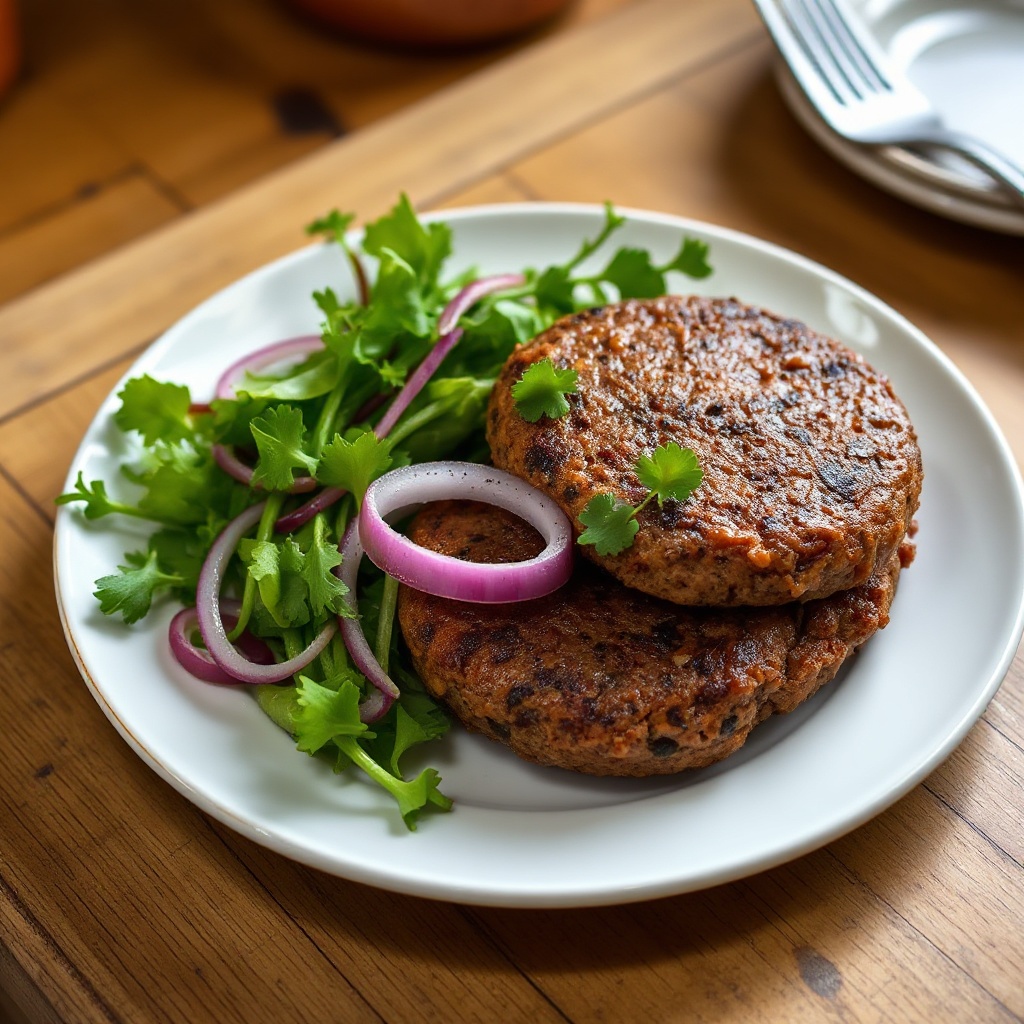 Herzhafte Bisonsburger