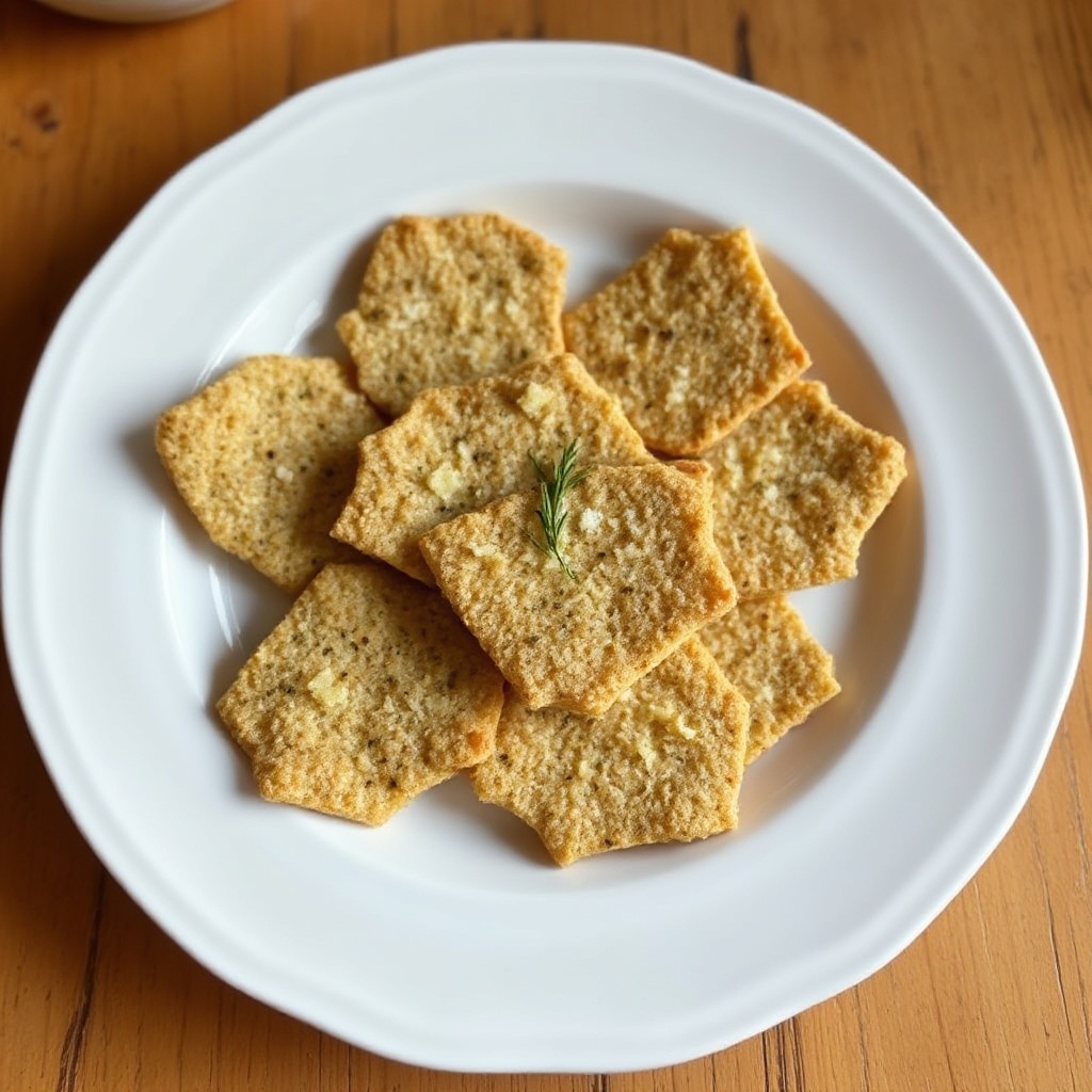 Cheesy Garlic Herb Crackers