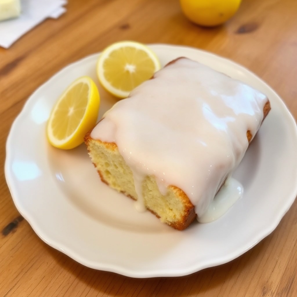 Plumcake al Limone con Glassa Dolce
