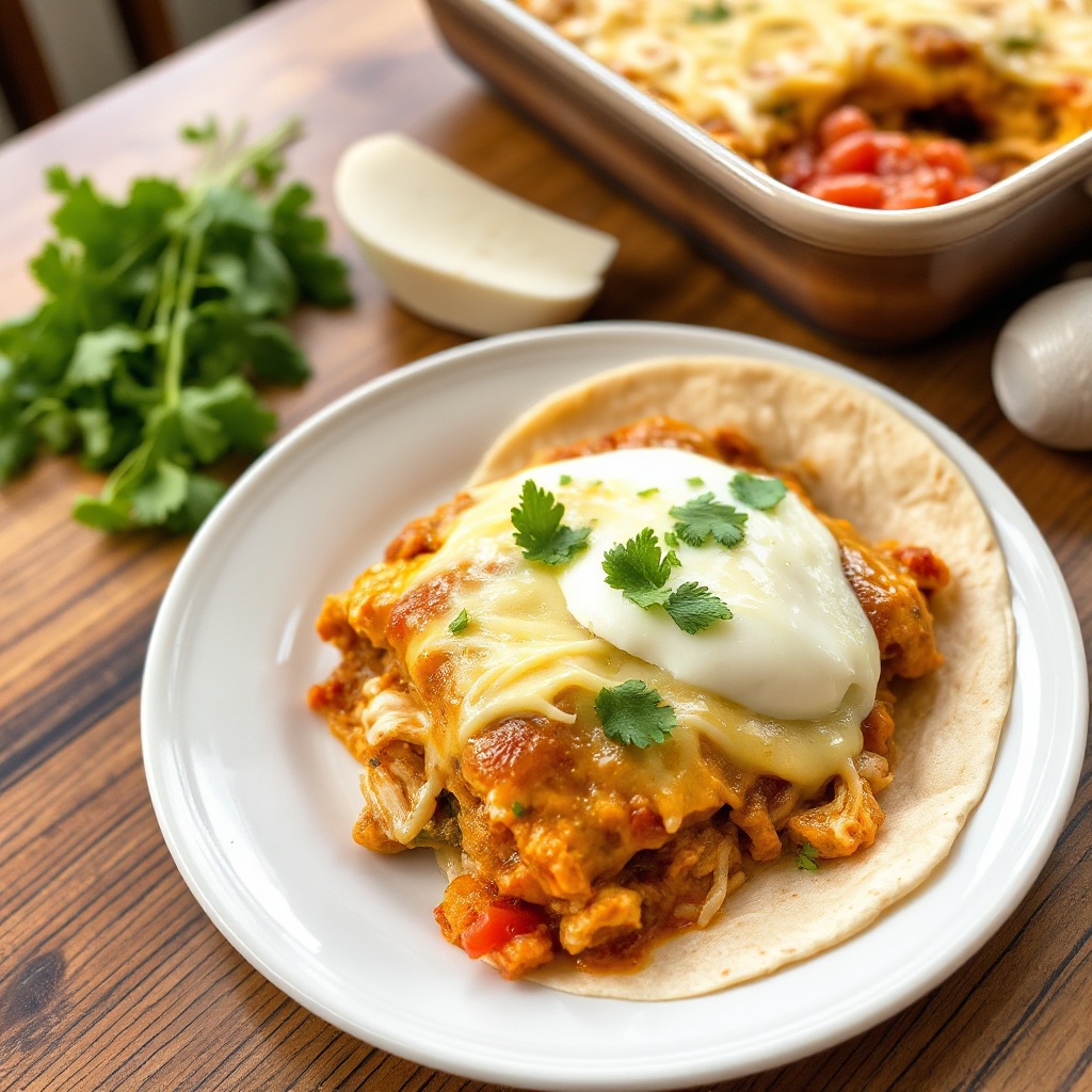 Tortino di Enchilada di Pollo al Formaggio