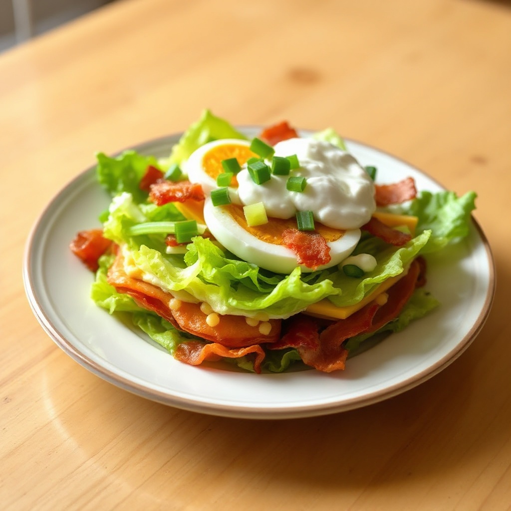 Insalata Giardino a Strati con Salsa Cremosa