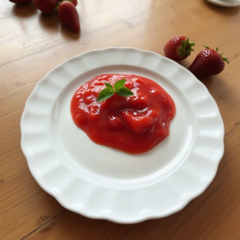 Hausgemachte Erdbeersauce