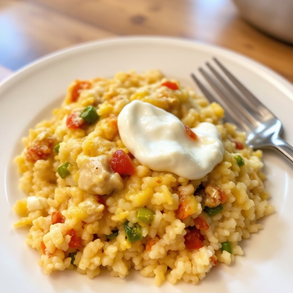 Cheesy Turkey and Rice Bake