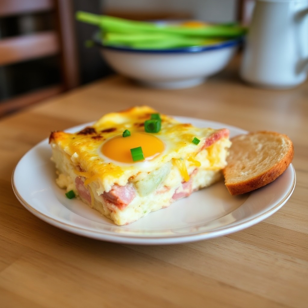 Herzhafter Frühstücksauflauf für Zwei