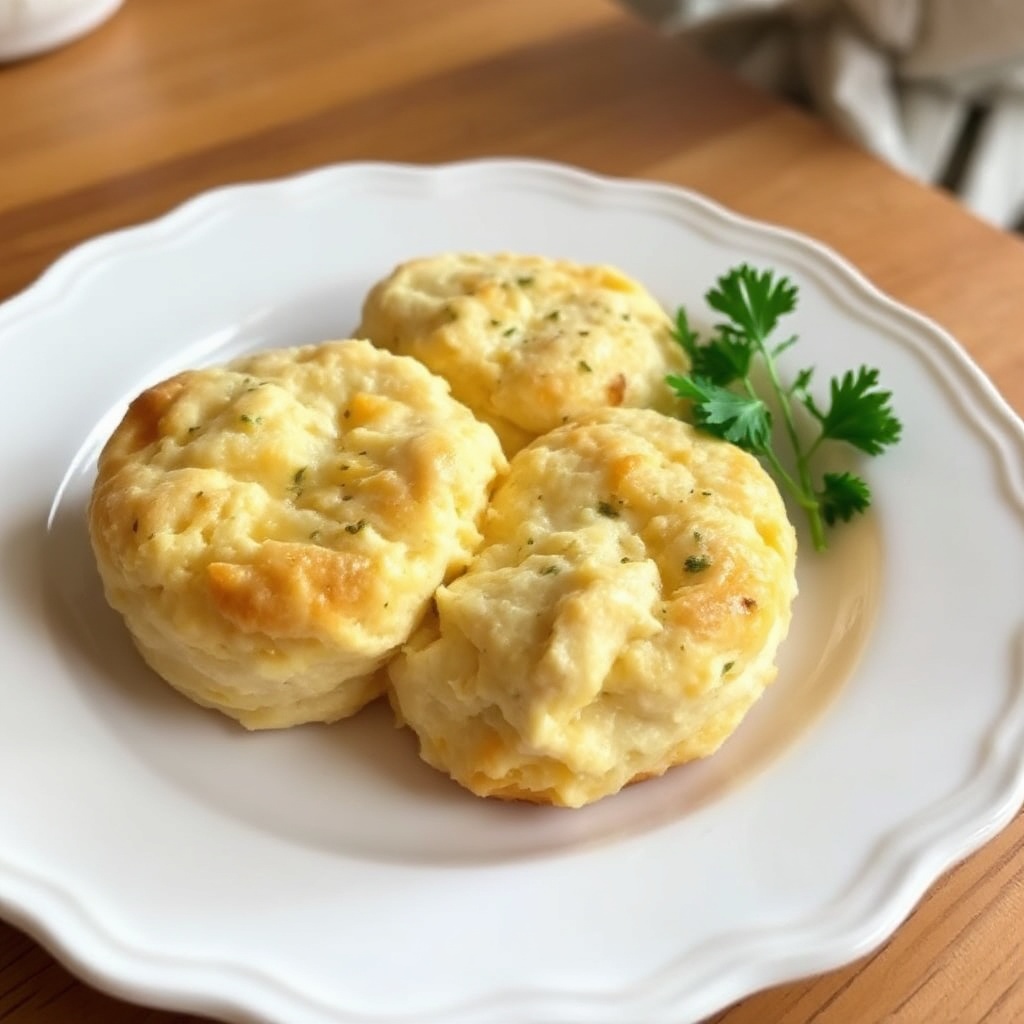 Garlic Herb Cheddar Biscuits
