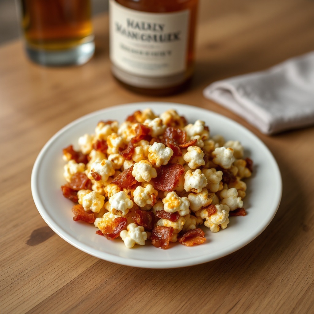 Maple Bacon Whiskey Caramel Popcorn