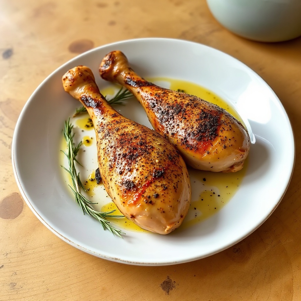 Gegrillte Kräutergewürzte Hähnchenschenkel