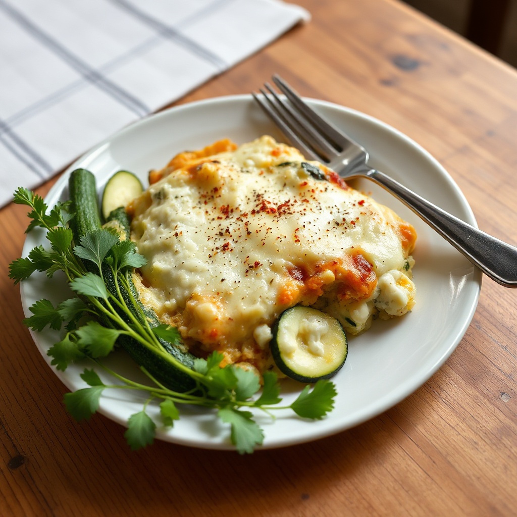 Käse-Zucchini-Auflauf