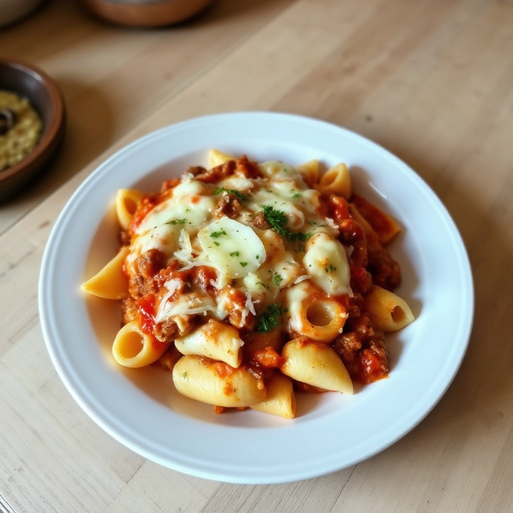 Pasta al Forno con Carne e Formaggio