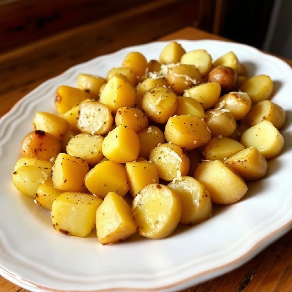 Knoblauch-Zitronen-Röstkartoffeln
