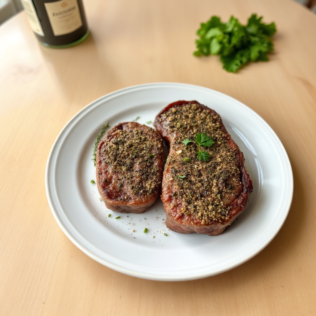 Bistecche di Rib Eye con Crosta di Erbe
