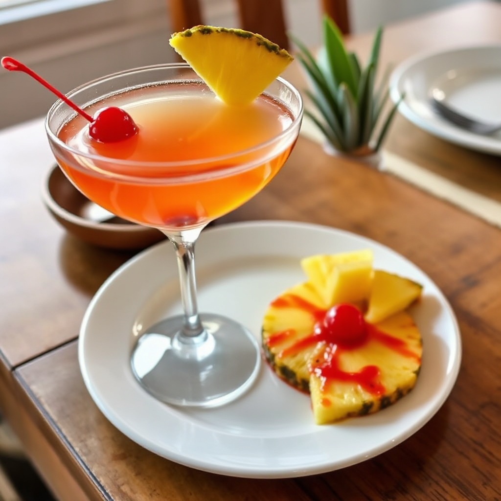 Tropischer Sonnenuntergang Martini