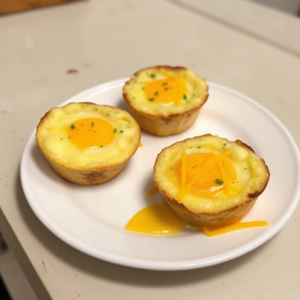 Käse-Ei-Brot-Tassen