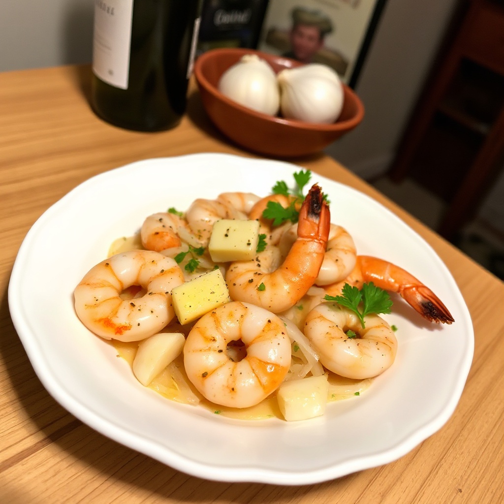 Tahitian-Style Garlic Butter Prawns