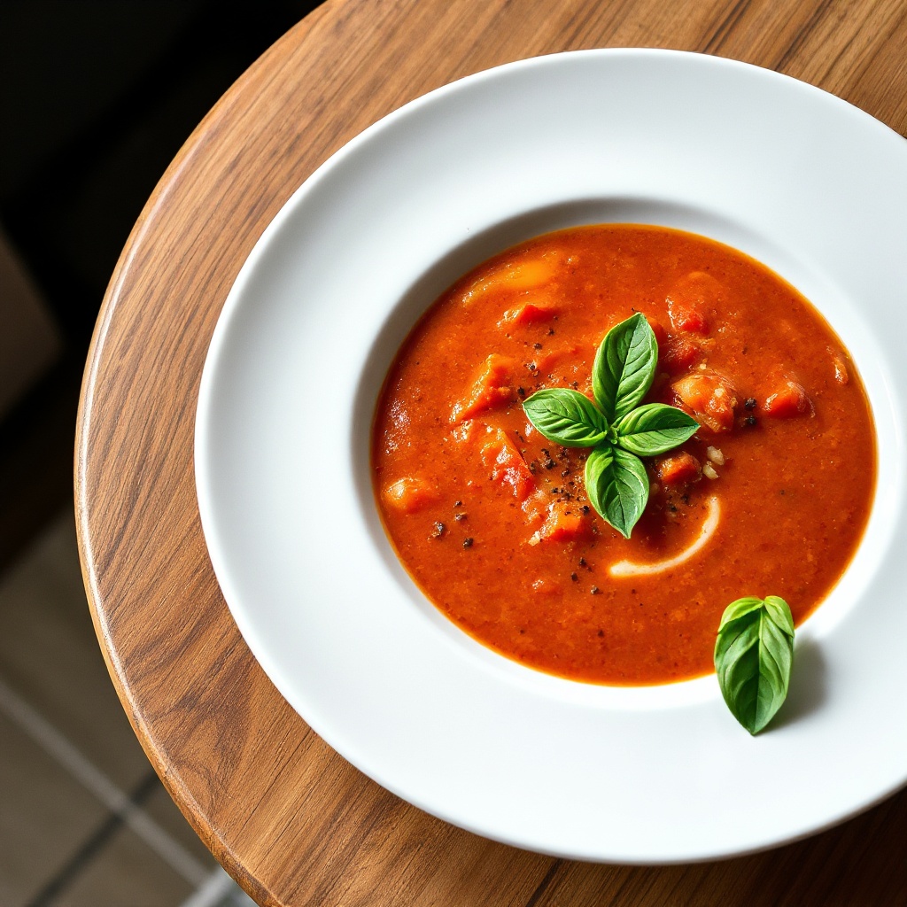 Crema di Pomodoro e Basilico Arrosto
