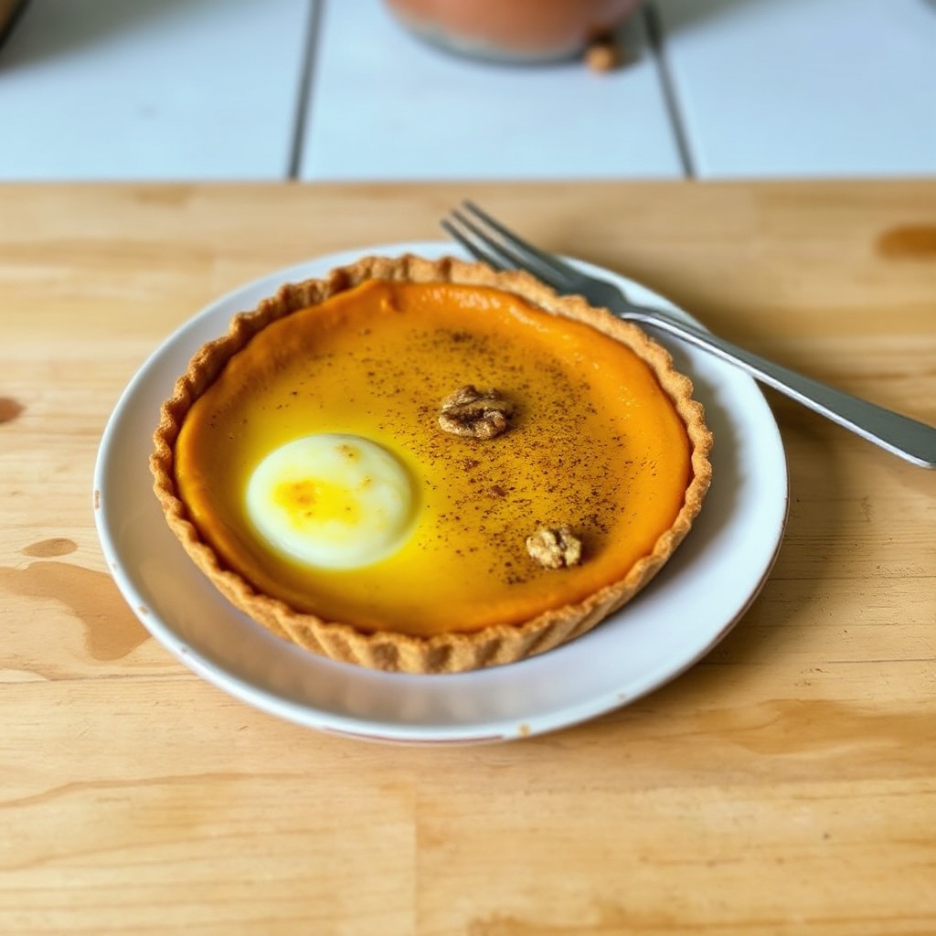 Spiced Pumpkin Walnut Tart