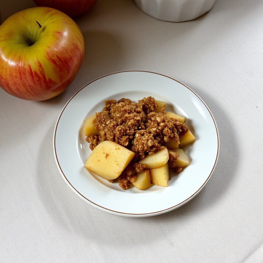 Cozy Apple Crumble for Two