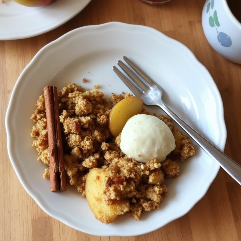 Spiced Apple Oat Crumble