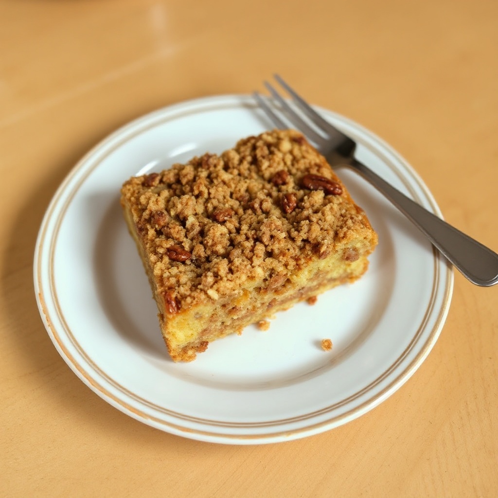 Torta di Caffè con Streusel alla Cannella