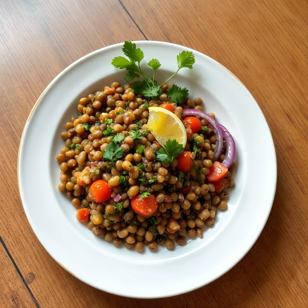 Mediterraner Linsensalat mit einem Twist