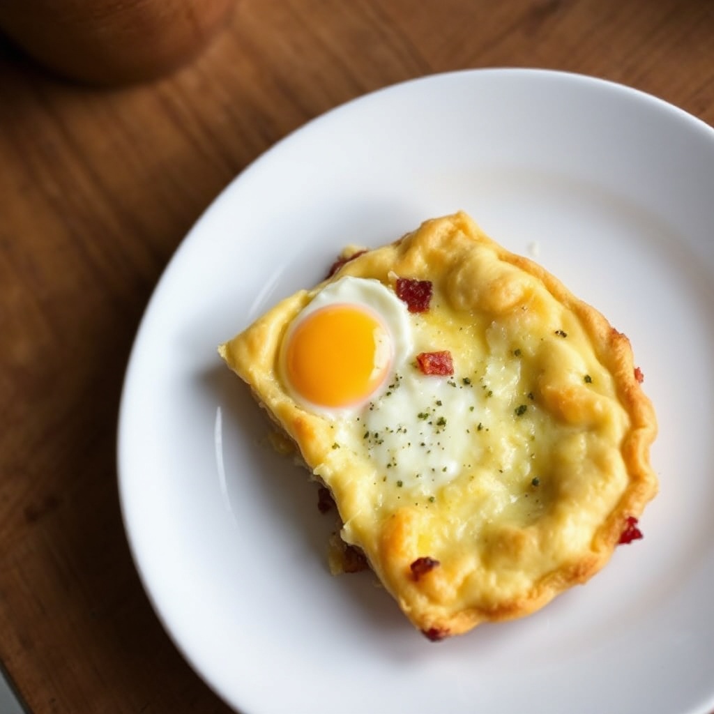 Herzhafter Brie- und Speck-Frühstückskuchen