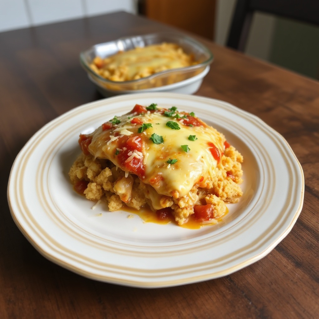 Pollo al Forno con Salsa e Formaggio