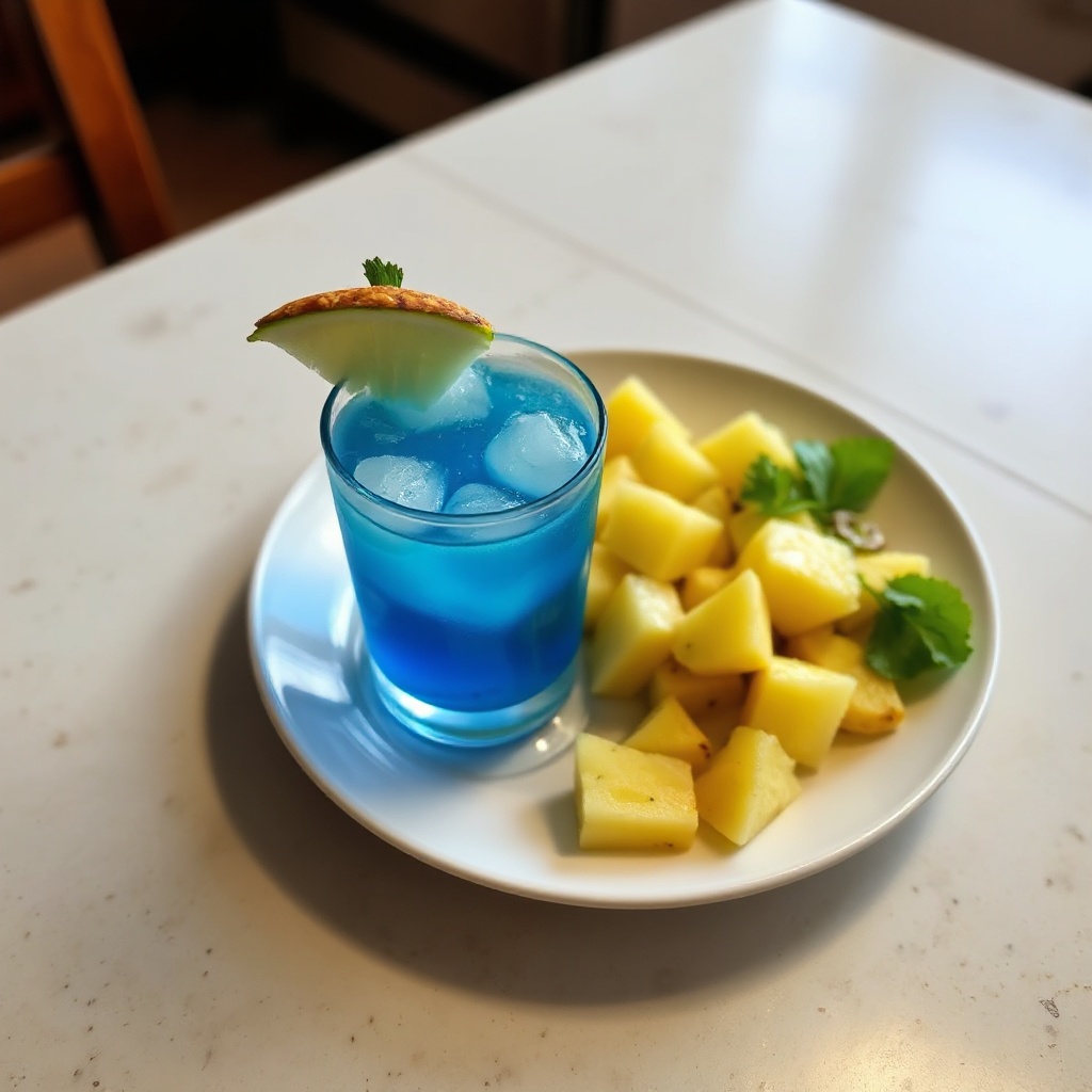 Cocktail Tropical Blue Bliss