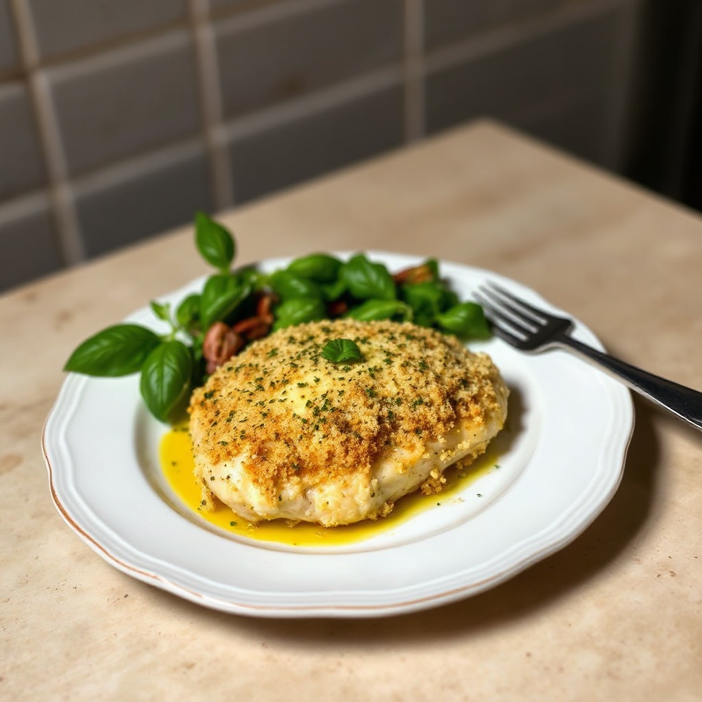Herbed Brie-Stuffed Chicken with Crispy Crust