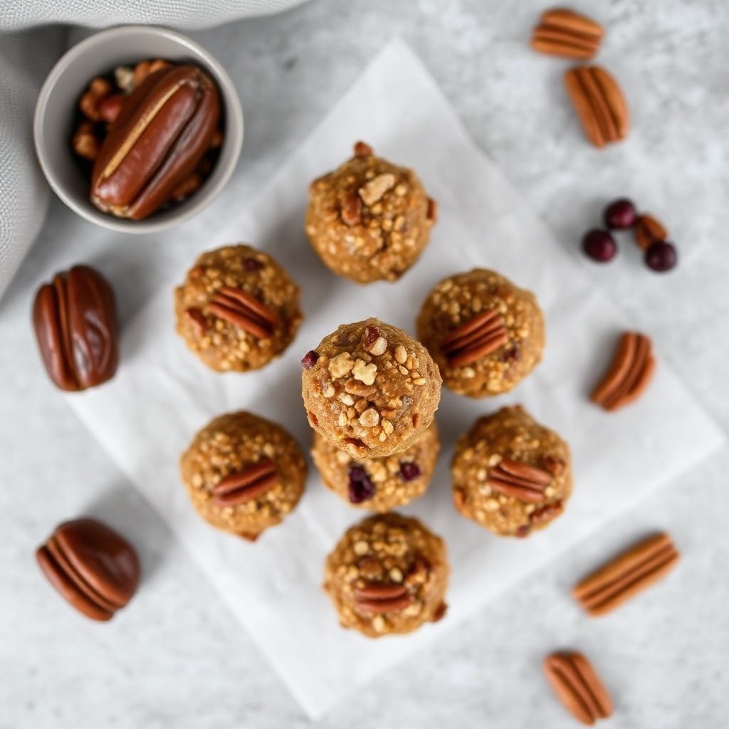 Pumpkin Pecan Pie Energy Bites