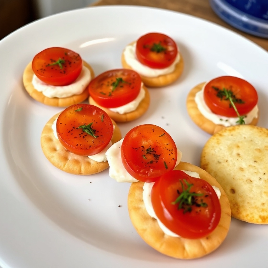 Savory Cheese and Tomato Bites