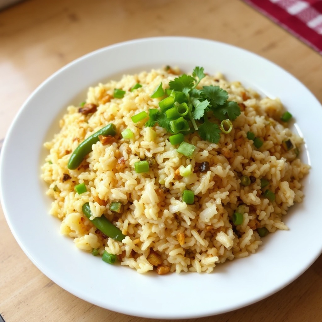 Würziger Grüner Chili-Reis