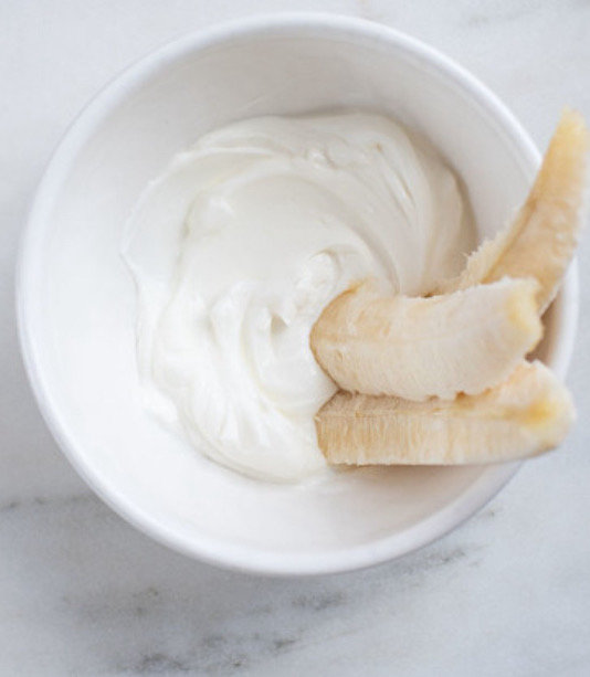 Greek Yogurt with Banana Sticks