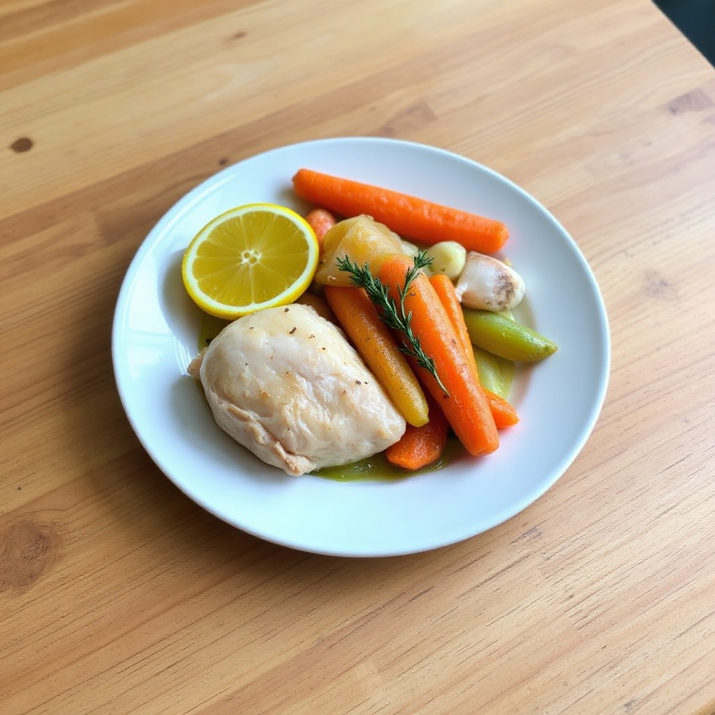 Slow Cooker Citrus Herb Chicken with Homemade Stock