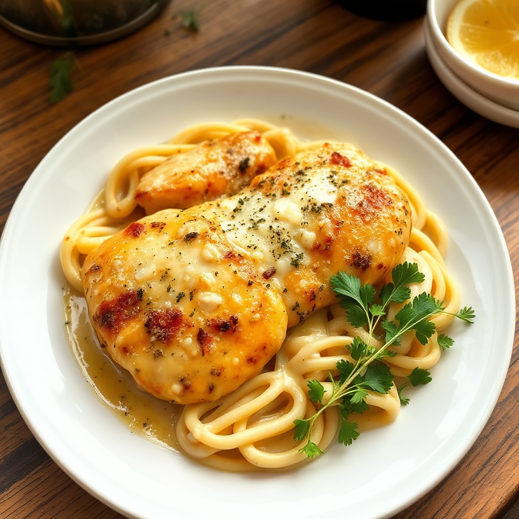 Cremige Parmesan-Hühnchen-Pfanne