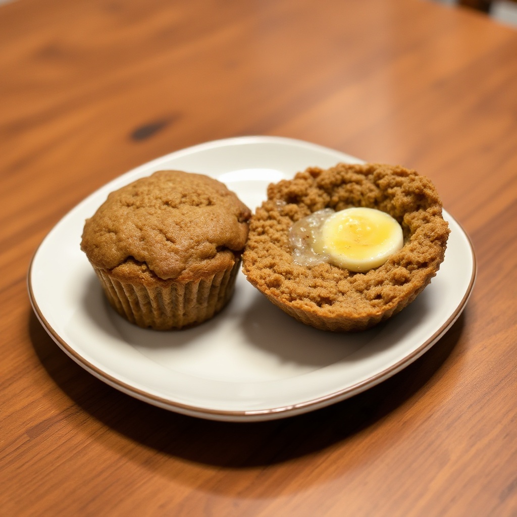 Zimt-Apfelmus-Bran-Muffins