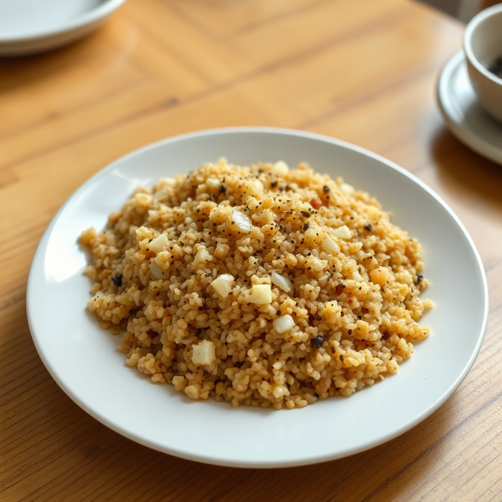 Savory Bulgur Pilaf with Onions