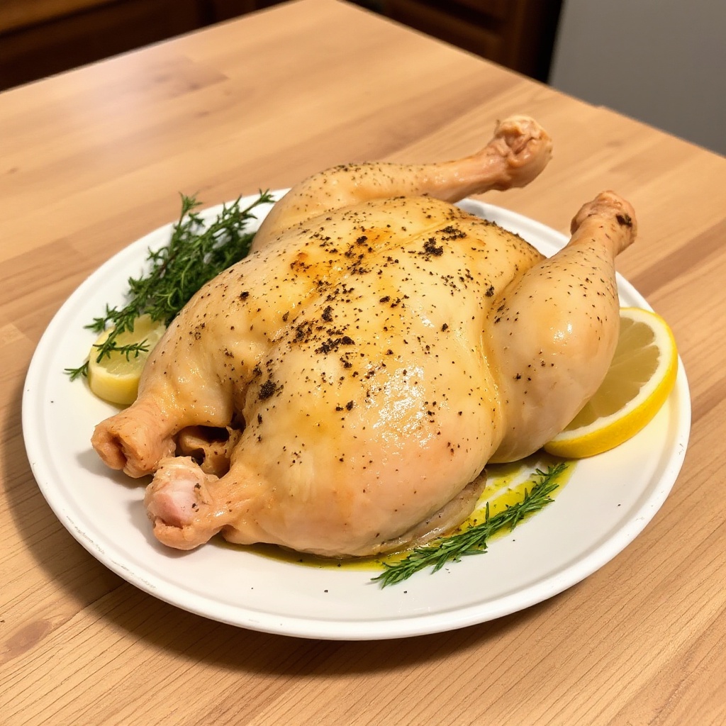 Knuspriges, Kräuter-infused Brathähnchen