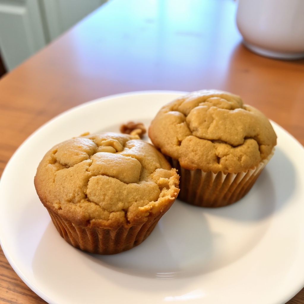 Muffin di Banana e Noci Morbidi